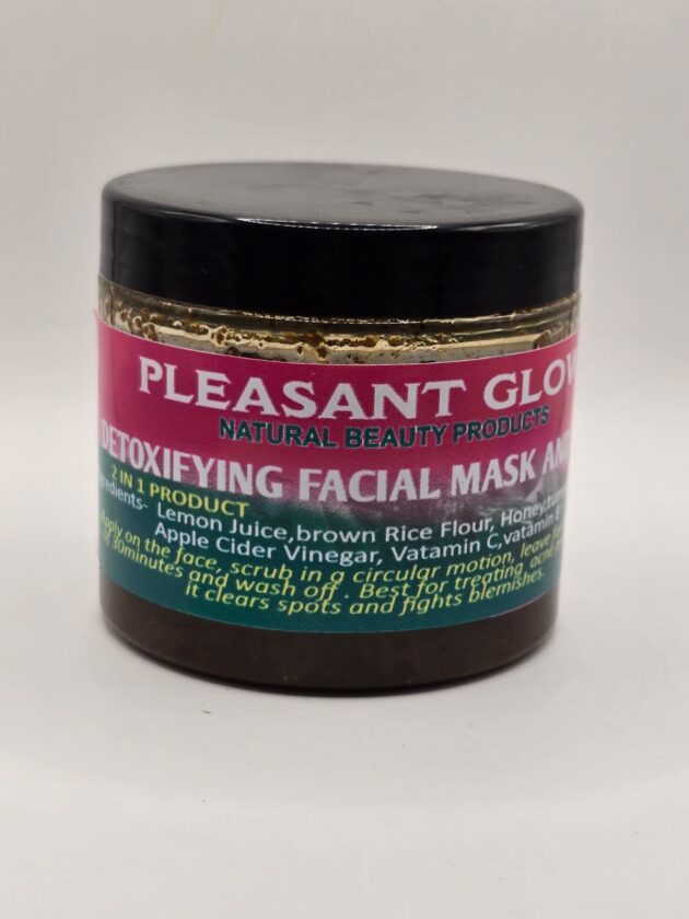 DETOXIFYING FACIAL MASK AND SCRUB